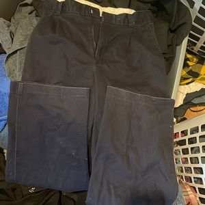 navy blue trousers